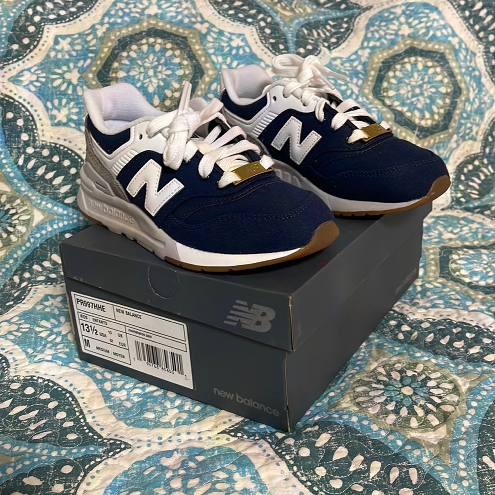Little Kids New Balance-Navy with Gray